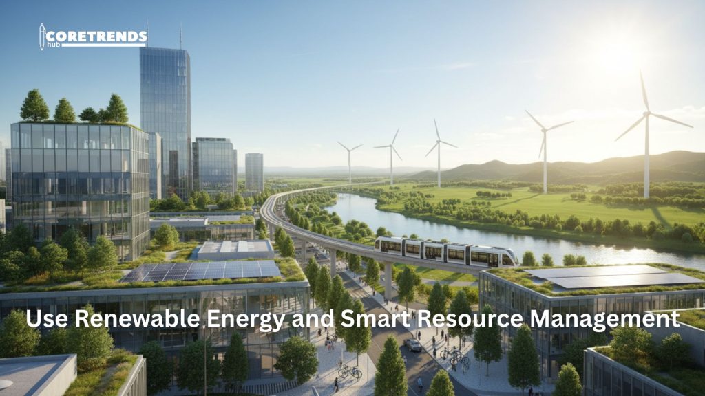 Use Renewable Energy and Smart Resource Management