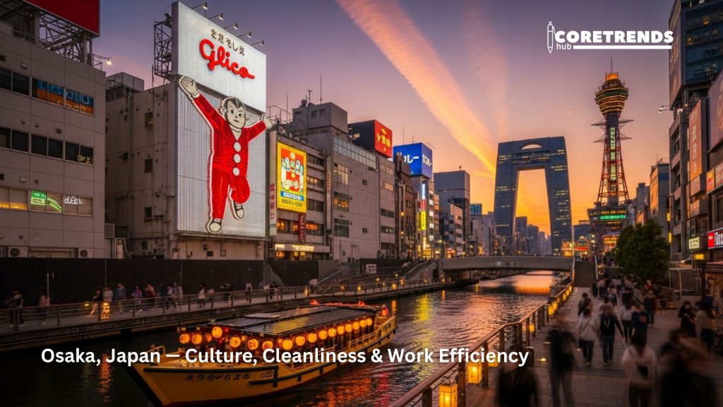 Osaka, Japan — Culture, Cleanliness & Work Efficiency