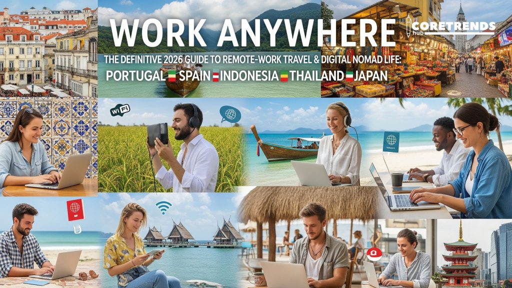 Work Anywhere: The Definitive 2026 Guide to Remote-Work Travel & Digital Nomad Life